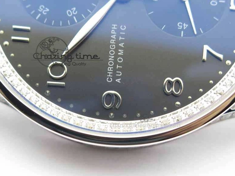 MIROTIME 0331 Unique Portuguese IW3714 Diam ZF V2 1:1 Best Edition Gray Dial On Brown Leather Strap A79350 (Slim Movement) 7250